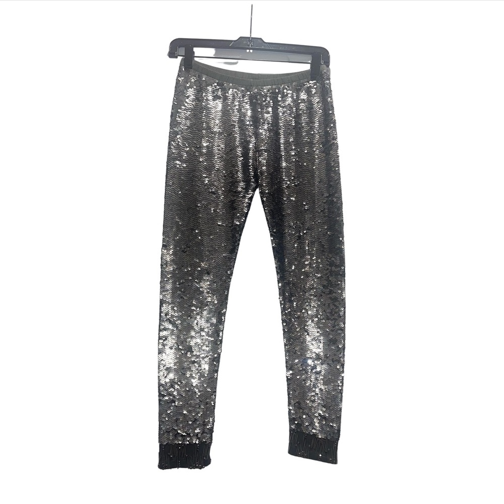 28.5 - Silver Sequin Leggings